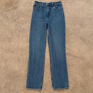 Abercrombie & Fitch the 90s straight leg ultra high-rise jeans